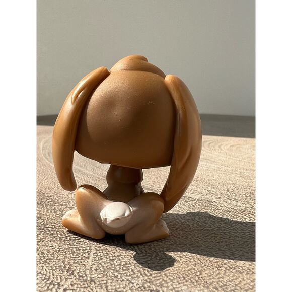 Littlest Pet Shop LPS Bunny Rabbit #185 Brown Bunny Green Eyes - Picture 2 of 4